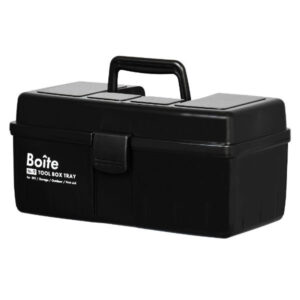 ベストコ ツールボックス 中皿式 ガレージ DIY アウトドア 工具箱 パーツ ブラック MA-4026 Boite