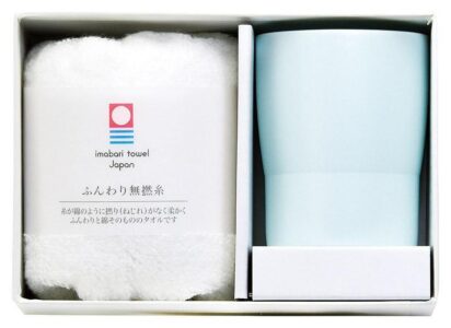 あわいろ カップ＆タオル 白緑色 AW-3053B 内祝い 結婚式 記念品 プレゼント 内祝 出産内祝い