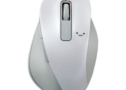 マウス 有線 Mサイズ 5ボタン 戻る・進むボタン搭載 BlueLED 握りの極み ケーブル長1.5m ホワイト M-XGM10UBWH/EC