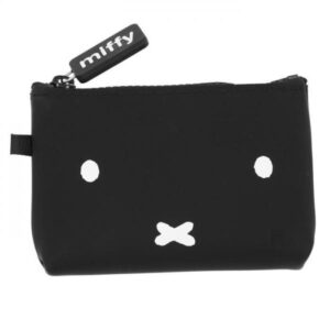 【 ミッフィーフェイスブラック 】pgdesign ピージーデザイン NUU Small キャラクター ポーチポーチ 小物入れ 可愛い 通販 キャラクター グッズ 大人 ミニポーチ ミッフィー 小さめ リップケース 薬ケース 携帯用 マルチポーチ シリコン ジッパー コスメポーチ 子供 かわいい pgdesign NUU Small