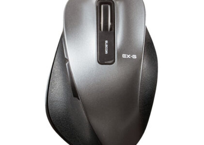 マウス 有線 Mサイズ 5ボタン 戻る・進むボタン搭載 BlueLED 握りの極み ケーブル長1.5m ブラック M-XGM10UBBK/EC