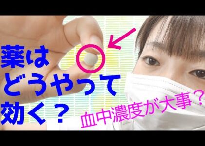 【薬はどうやって効く？】薬の効き方と早さ【血中濃度が大事】