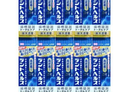 ライオン デントヘルス薬用ハミガキDX 85g 歯磨き粉 10本セット