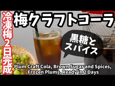 239.梅クラフトコーラ・黒糖とスパイス・冷凍梅で2日で完成！