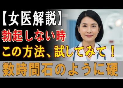 60代・70代の高齢者薬なしで勃起力を回復した秘訣｜泌尿器科専門医が明かす本当の原因と勃起不全の治療法ㅣシニア健康ㅣ血流改善ㅣ自宅トレーニングㅣ活力アップㅣ生活習慣見直し